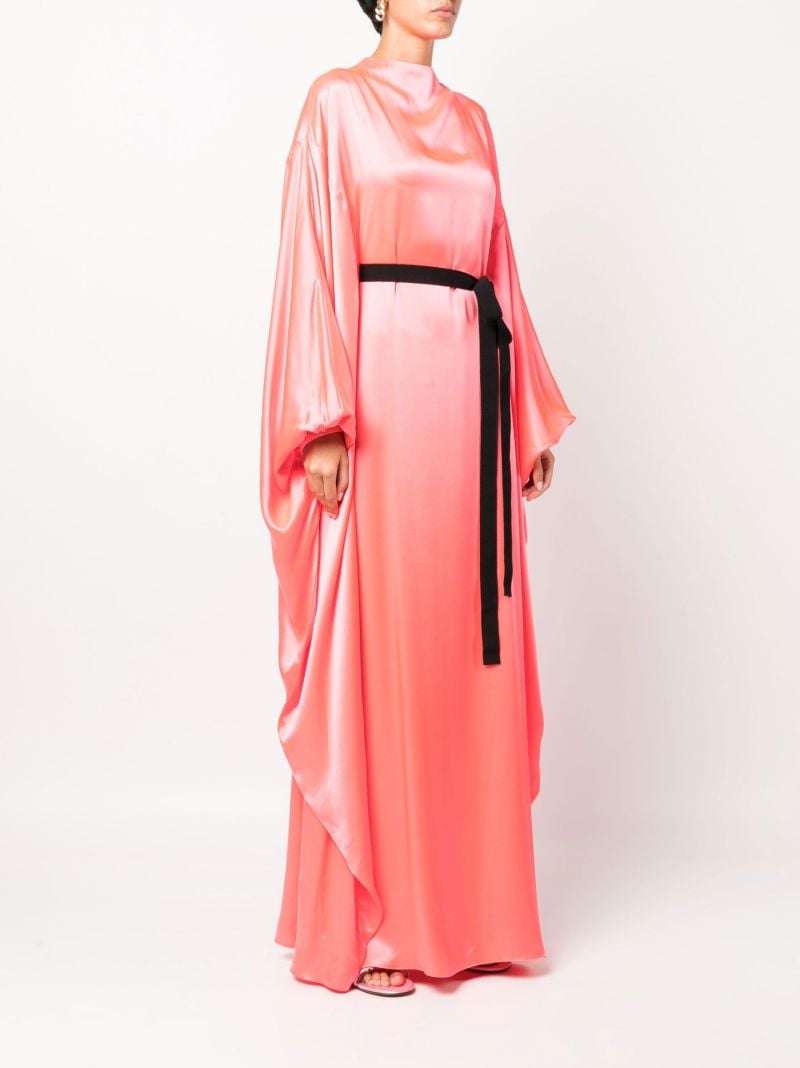 Pink Raziya Silk Maxi Gown