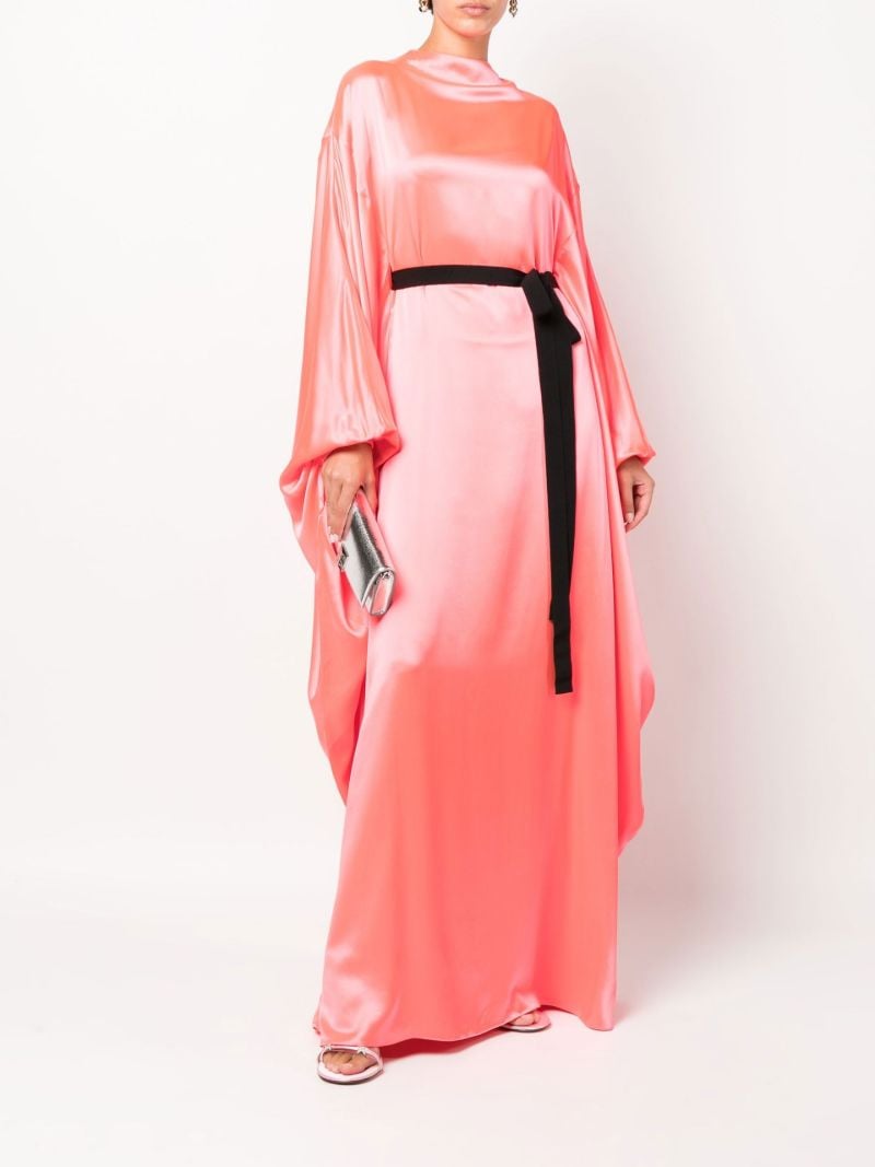 Pink Raziya Silk Maxi Gown