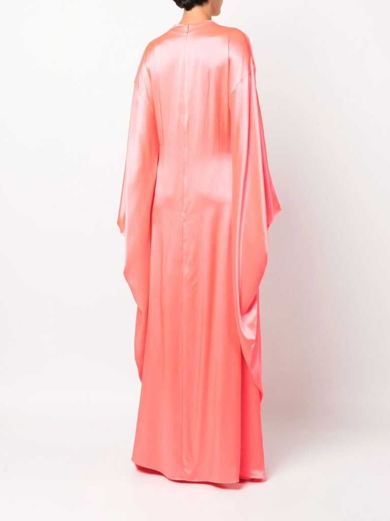 Pink Raziya Silk Maxi Gown