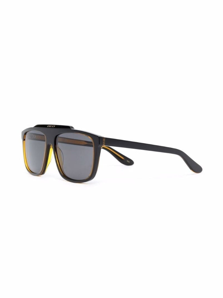 Black Aviator-style Sunglasses