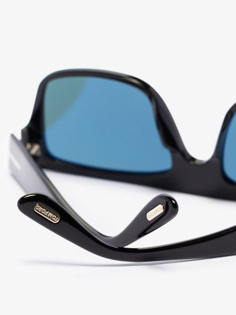 Black Dunning Rectangular Sunglasses