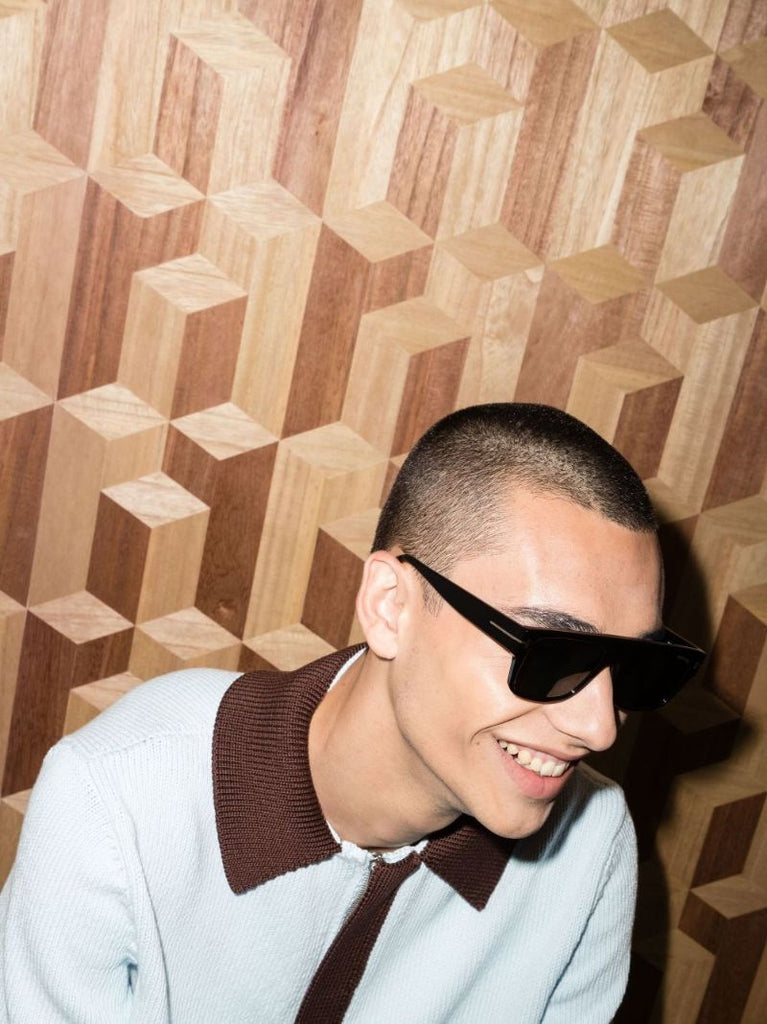 Black Dunning Rectangular Sunglasses