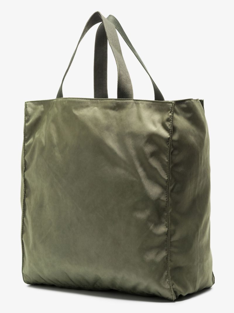 Green One Life Printed Tote Bag