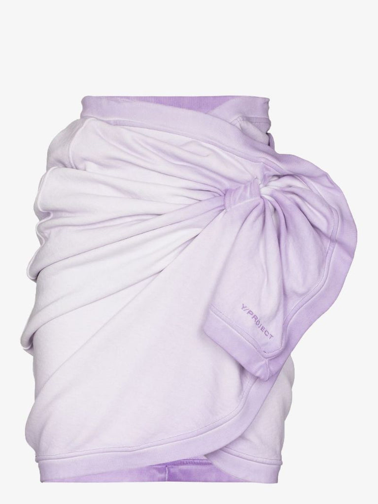 Wrap Cotton Mini Skirt
