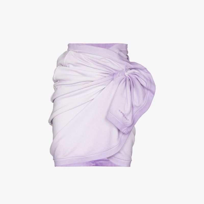 Wrap Cotton Mini Skirt