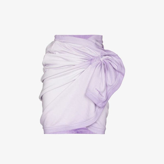 Wrap Cotton Mini Skirt
