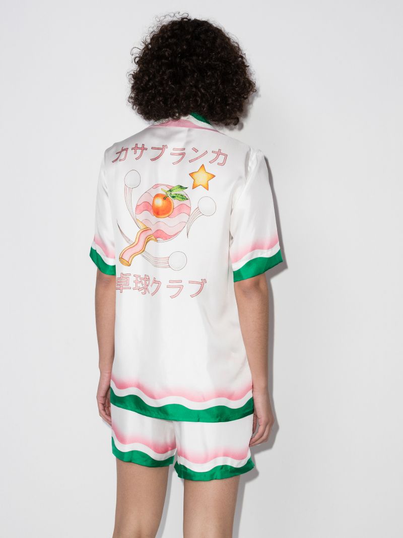 Ping Pong Printed Silk Shirt