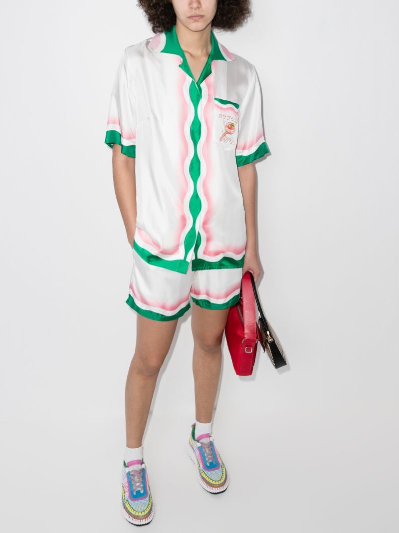 Ping Pong Printed Silk Shirt