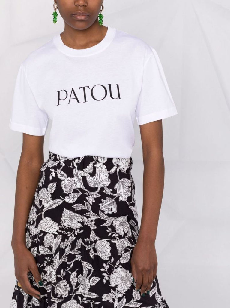 White Logo-print Cotton T-shirt