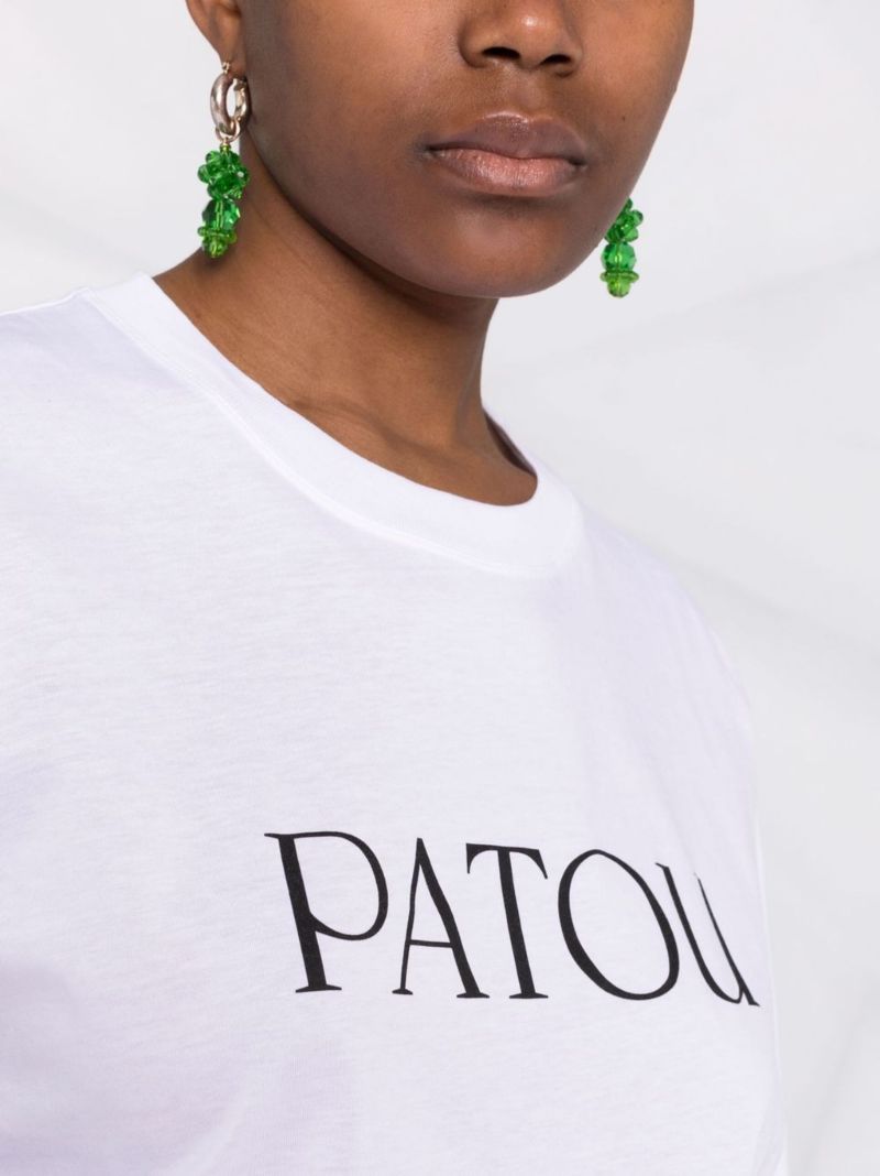 White Logo-print Cotton T-shirt