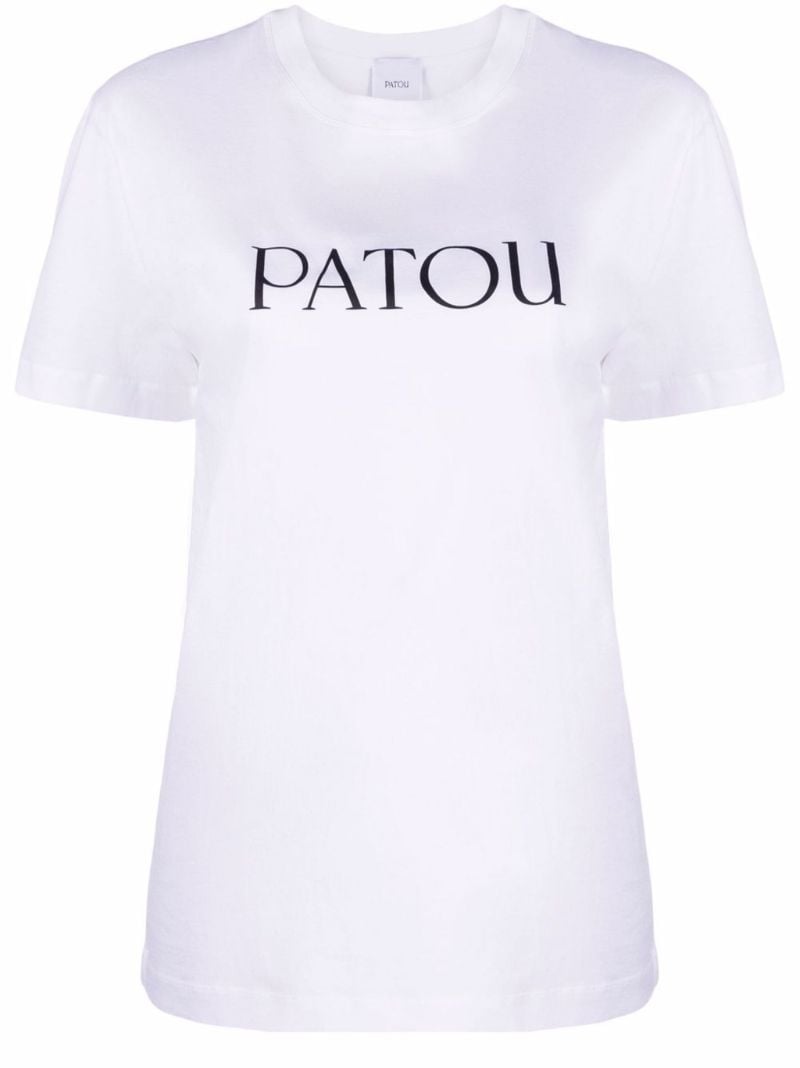 White Logo-print Cotton T-shirt