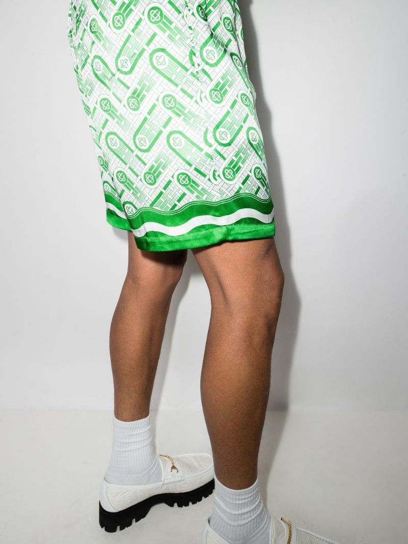 Table Tennis Monogram Silk Track Shorts