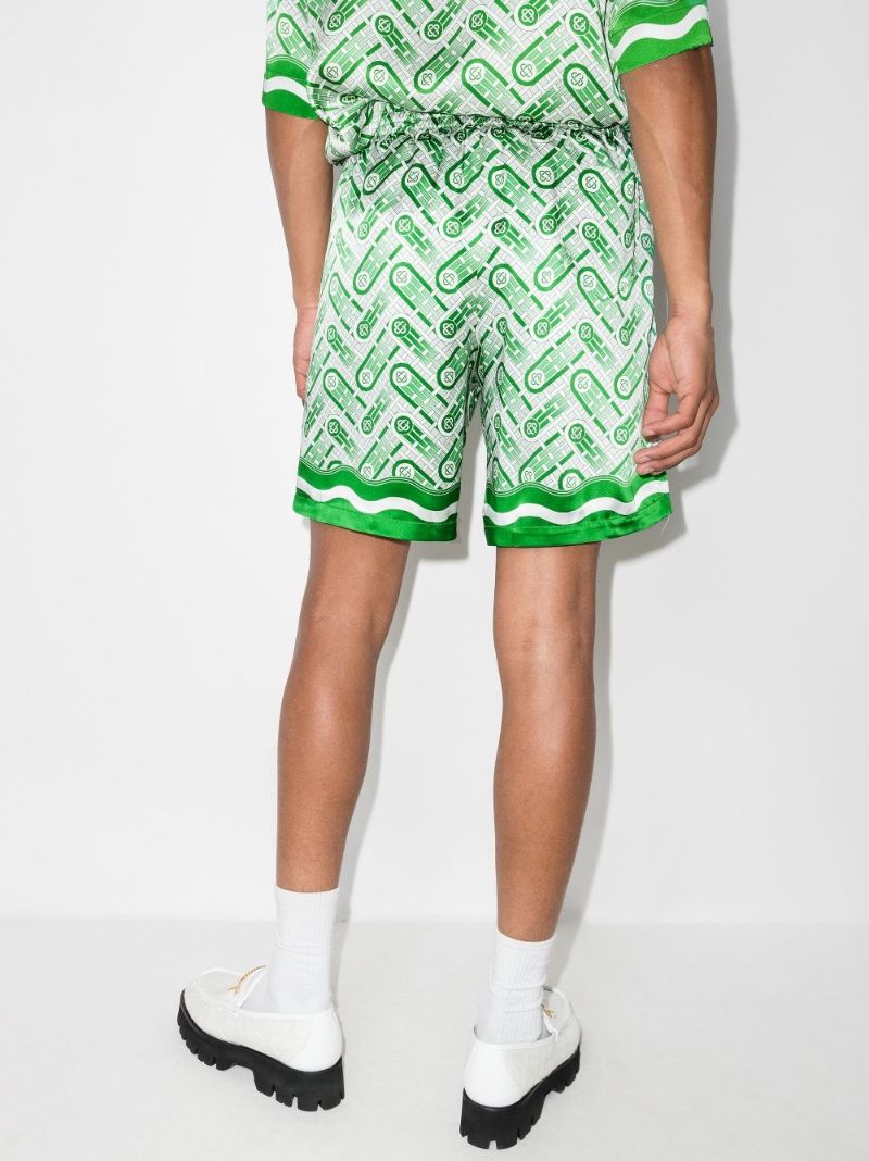 Table Tennis Monogram Silk Track Shorts