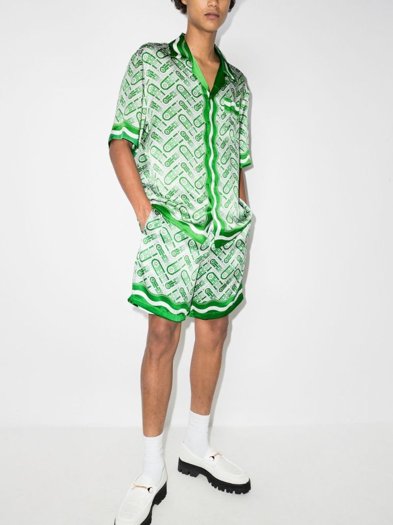 Table Tennis Monogram Silk Track Shorts