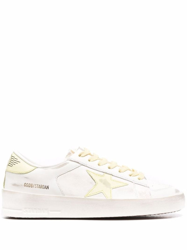 White Stardan Low-top Leather Sneakers
