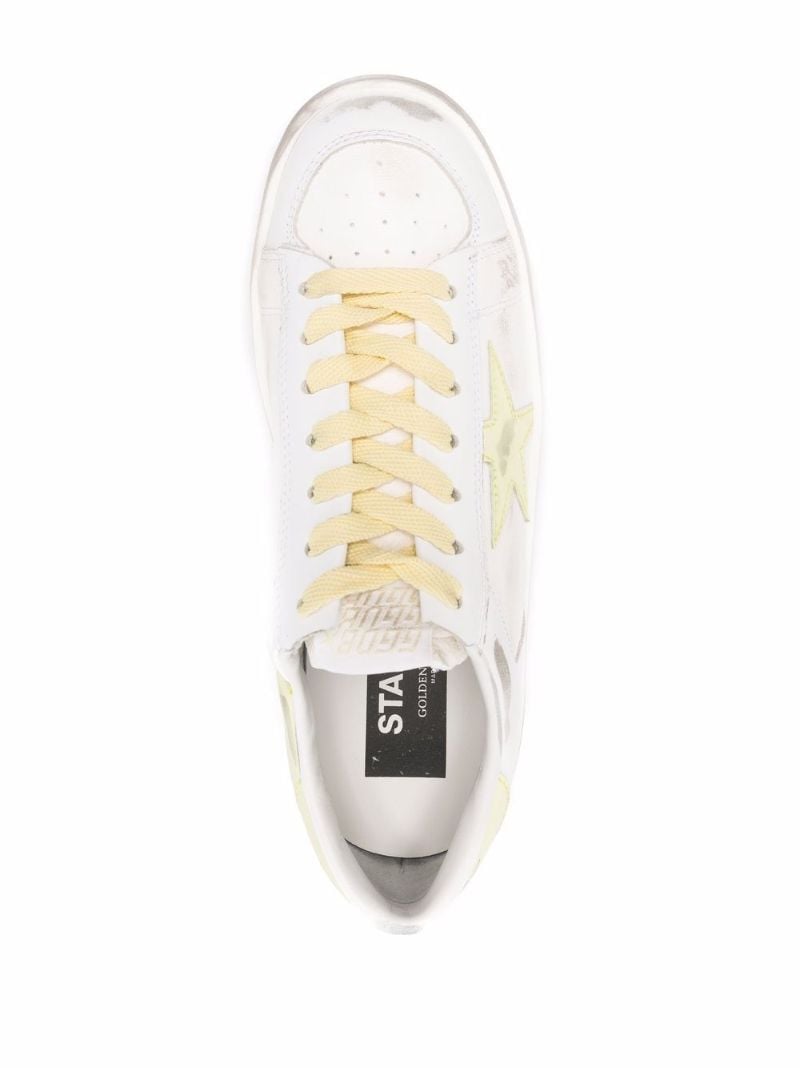 White Stardan Low-top Leather Sneakers