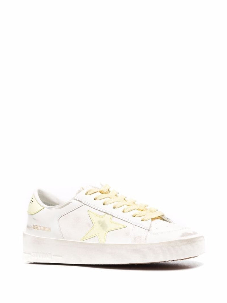 White Stardan Low-top Leather Sneakers