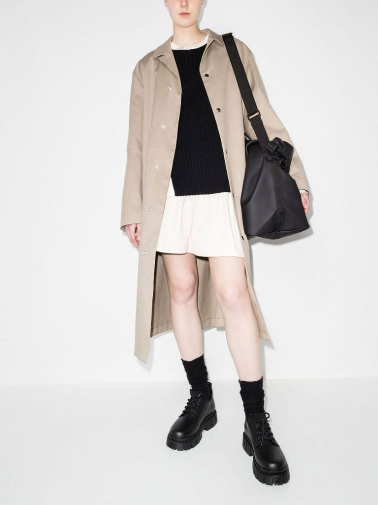 Contrast Trim Wool Sweater