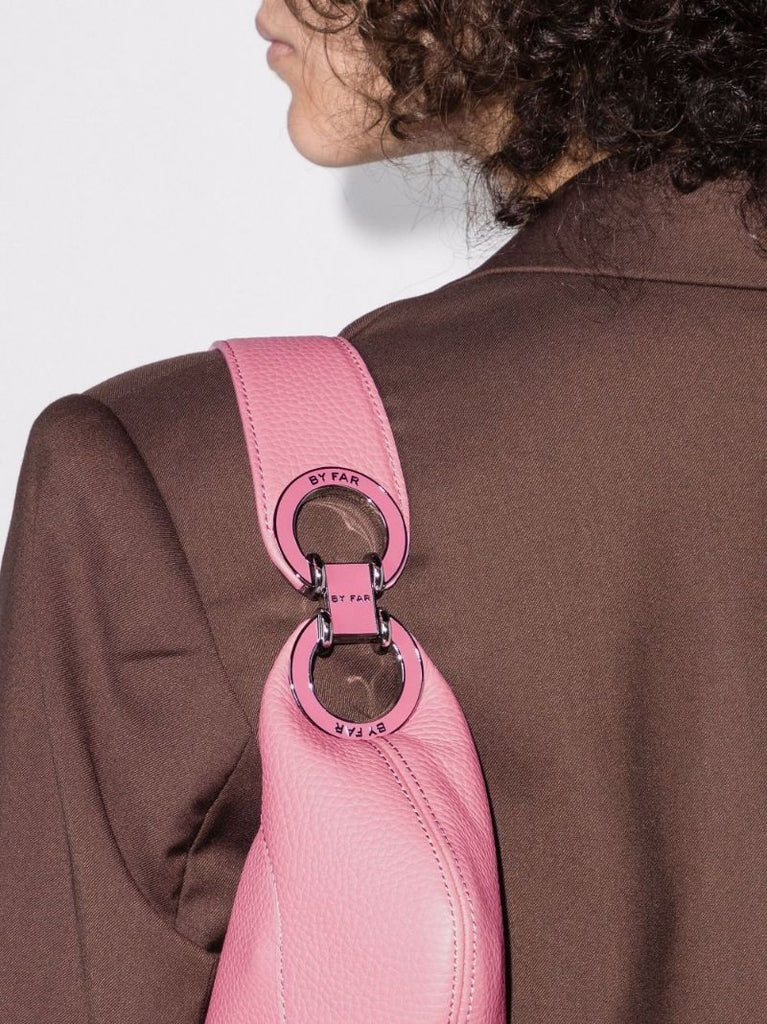 Pink Amira Mini Leather Shoulder Bag