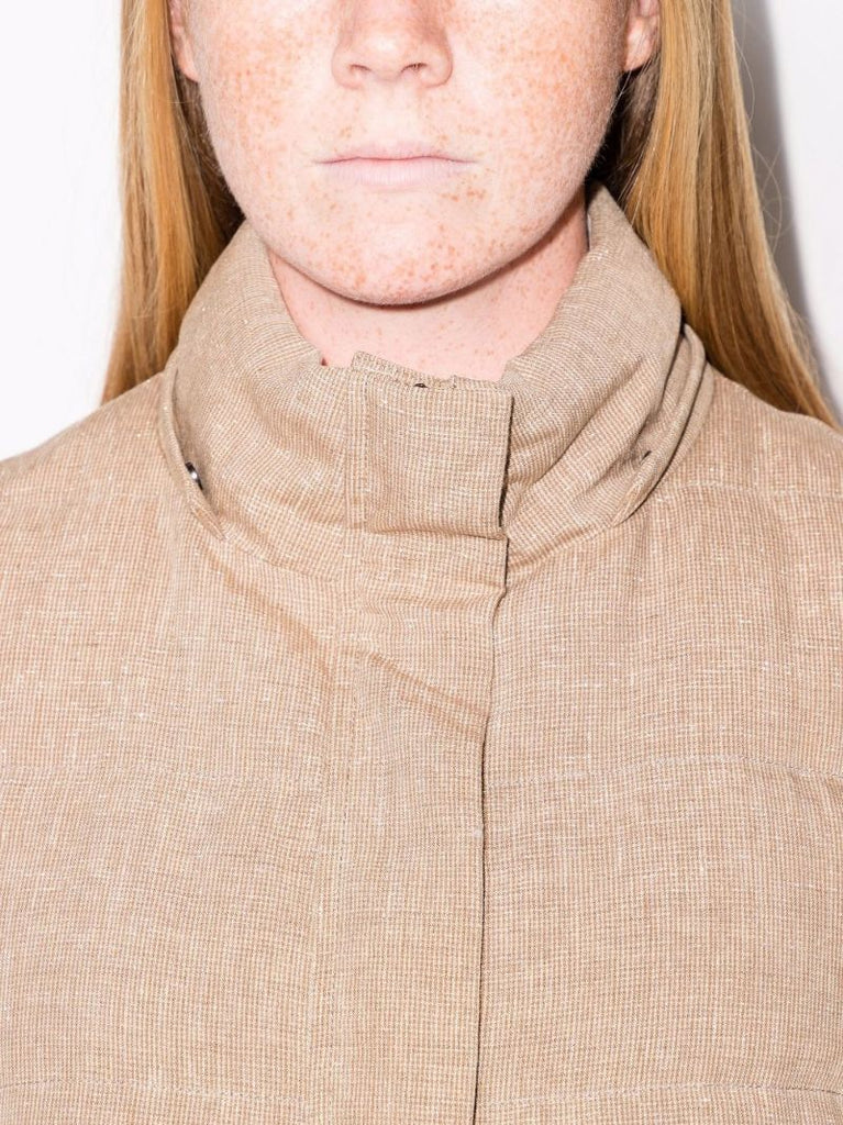 Padded Linen Gilet