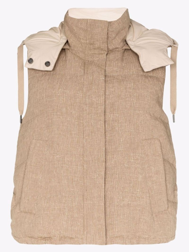 Padded Linen Gilet