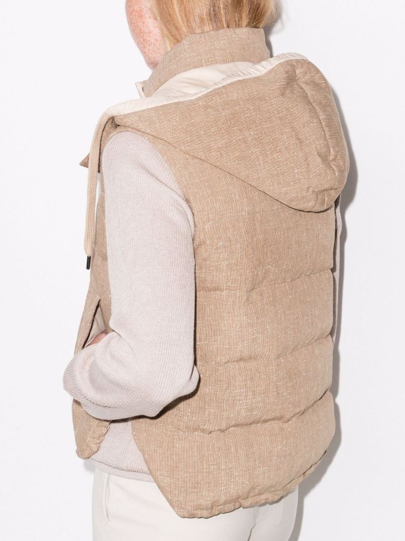Padded Linen Gilet