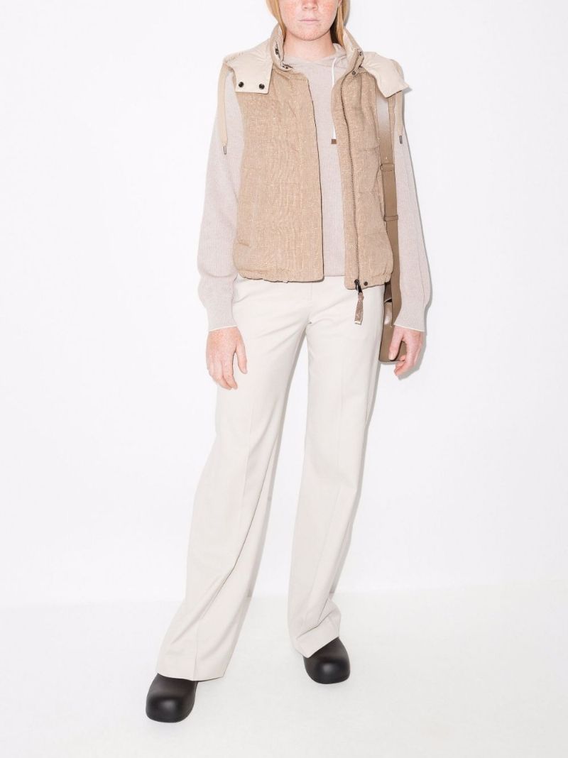Padded Linen Gilet