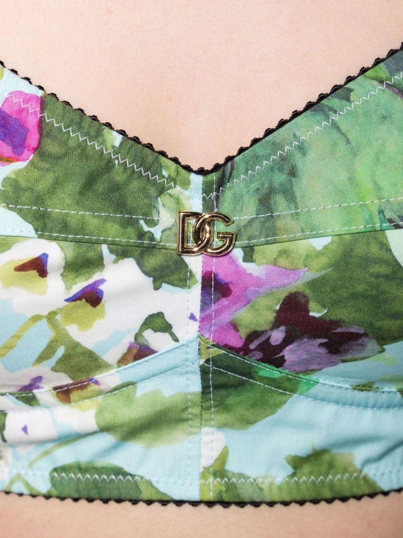 Bluebell Print Corset Top