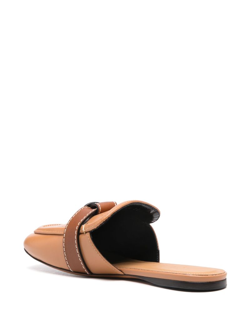 Neutral Gate Leather Mules