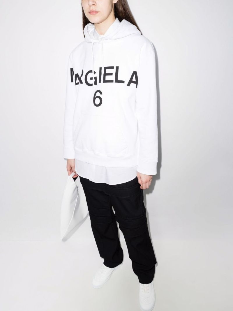 Logo Print Cotton Hoodie