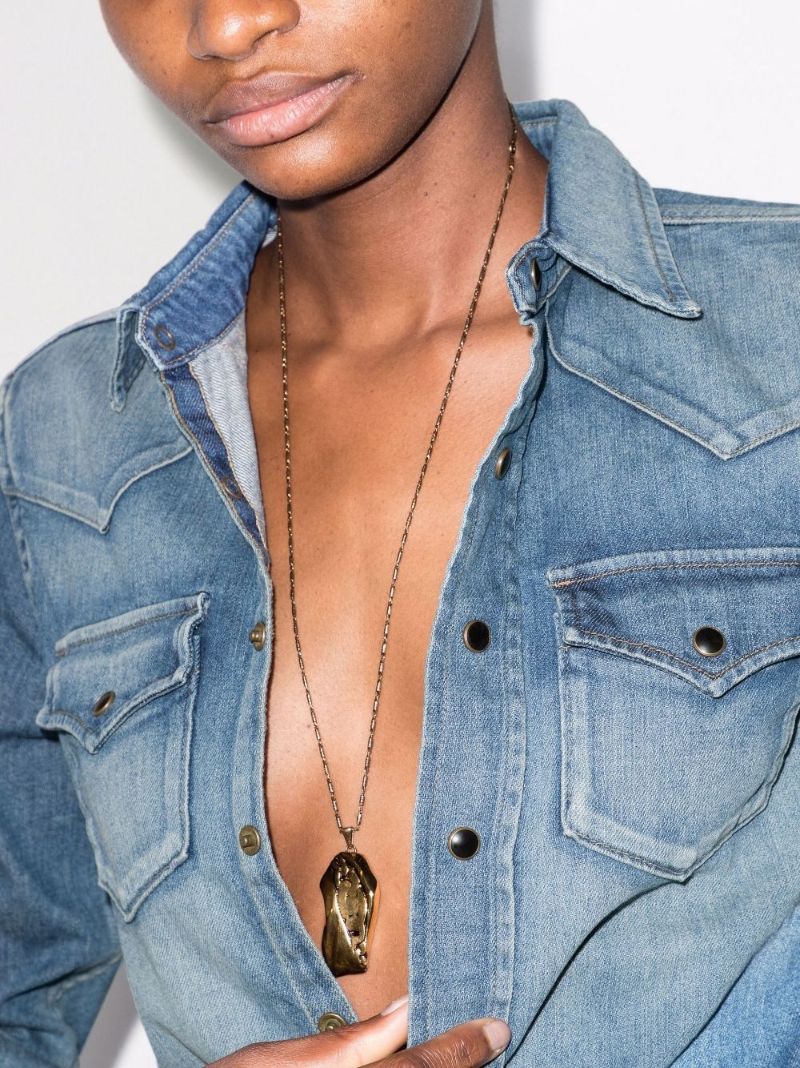 Blue Western Denim Shirt