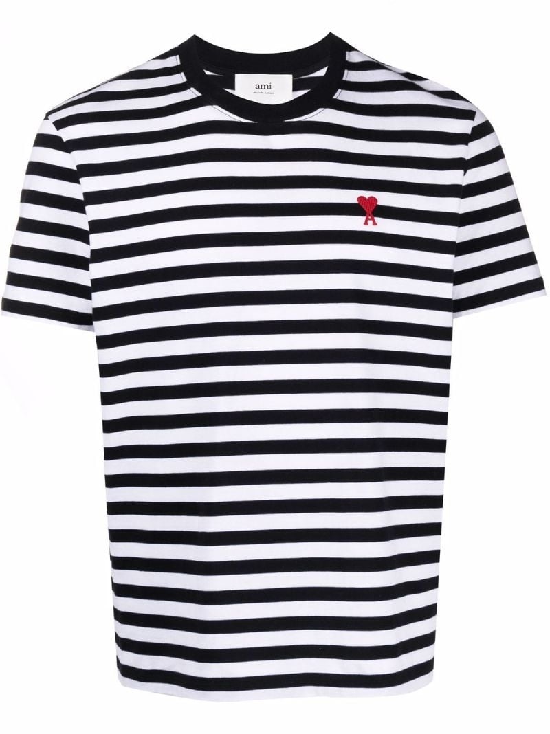 Black and White Ami De CÃ_x0085_â_x0080__x009c_ur Organic Cotton T-shirt