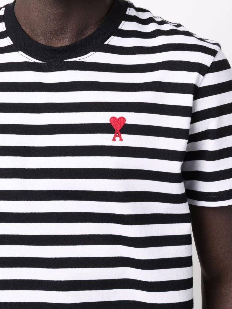 Black and White Ami De CÃ_x0085_â_x0080__x009c_ur Organic Cotton T-shirt