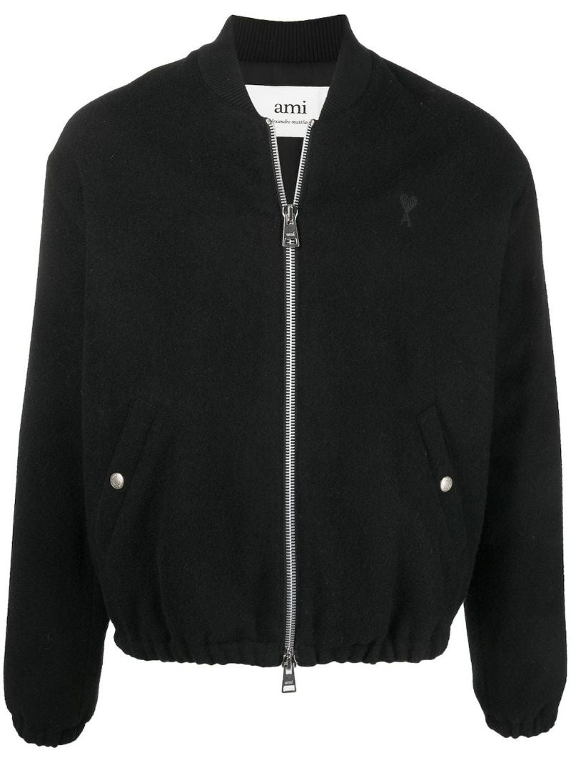 Black Ami De Coeur Bomber Jacket