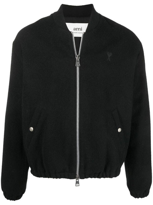 Black Ami De Coeur Bomber Jacket