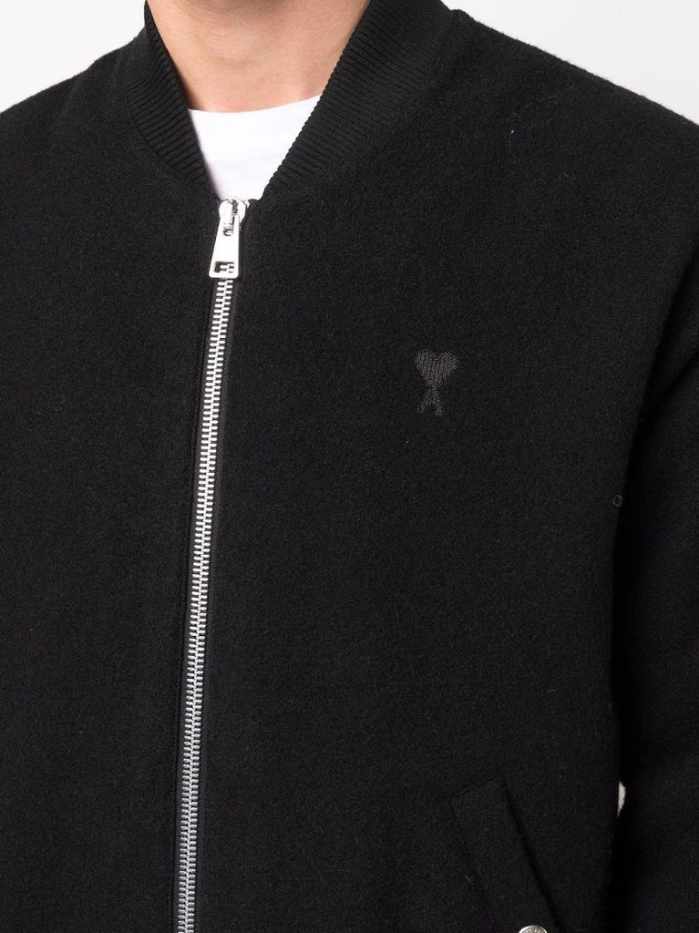 Black Ami De Coeur Bomber Jacket