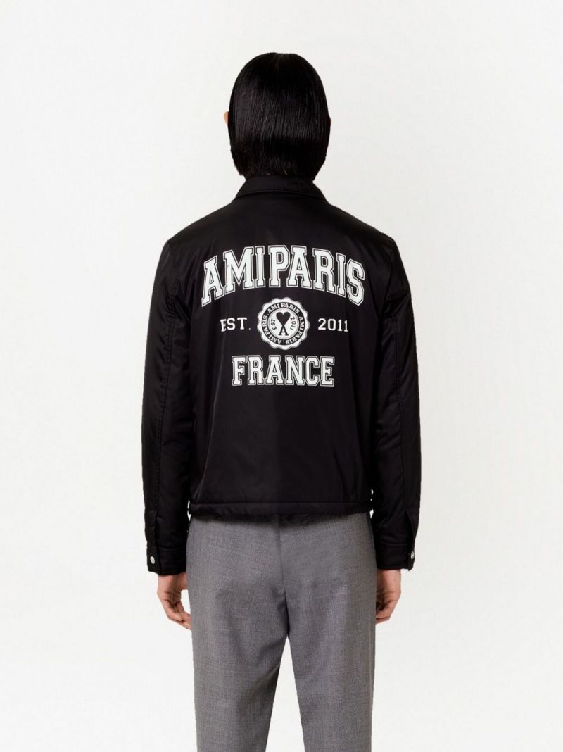 Black Logo Patch Coach Jacket