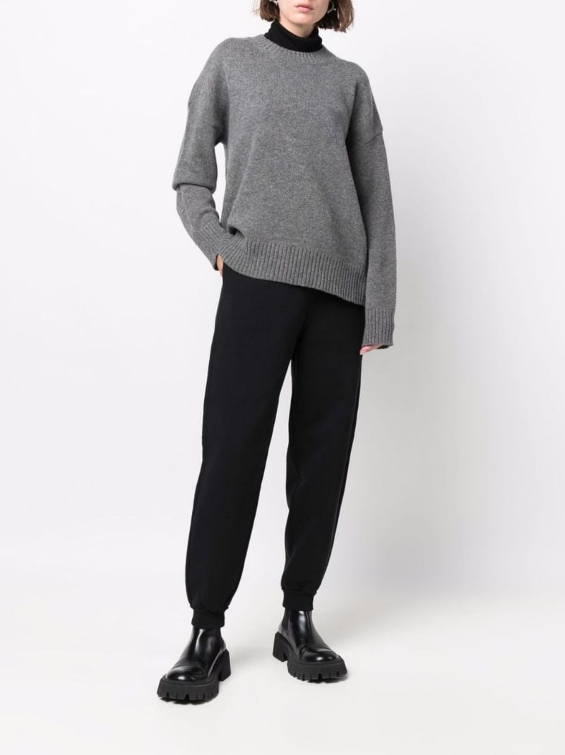 Grey Ami De Coeur Logo Wool Sweater