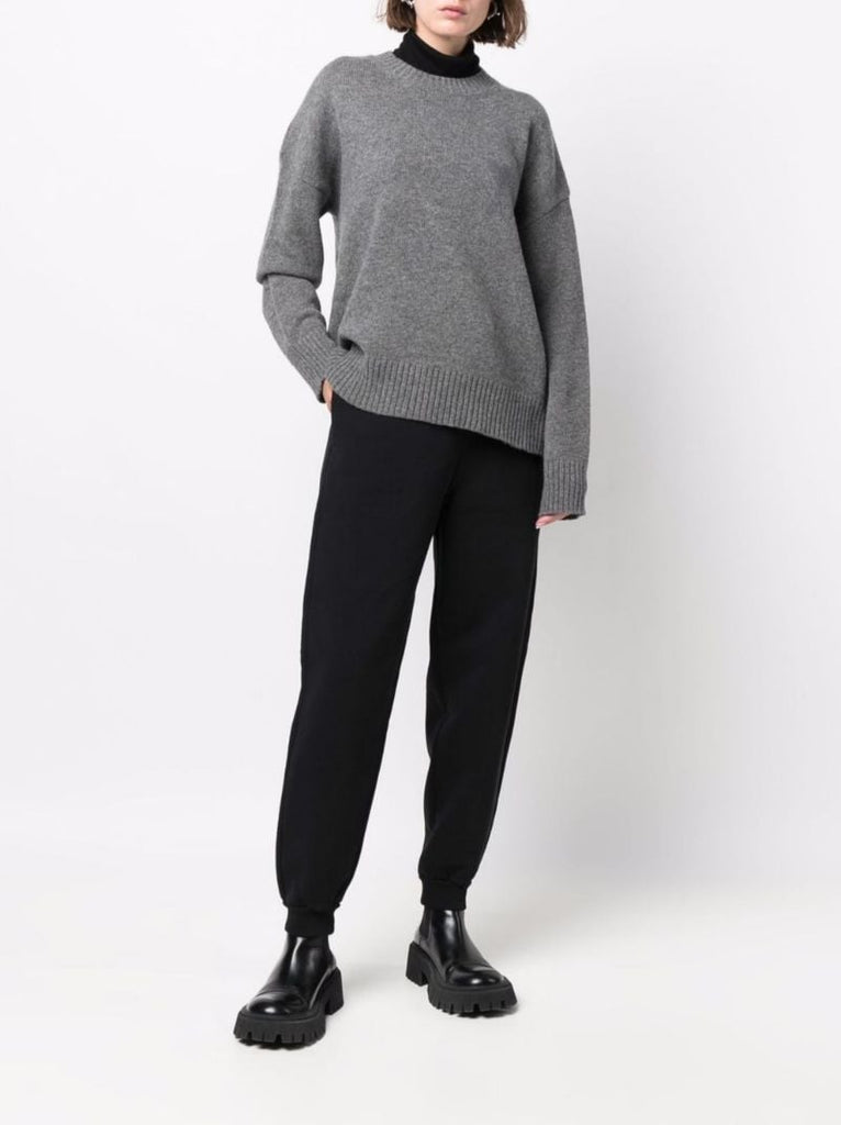 Grey Ami De Coeur Logo Wool Sweater