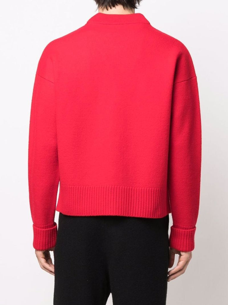 Red Ami De Coeur V-neck Cardigan