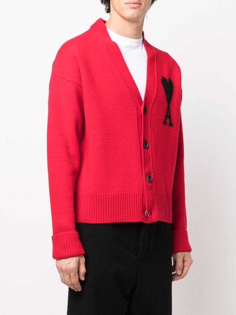 Red Ami De Coeur V-neck Cardigan