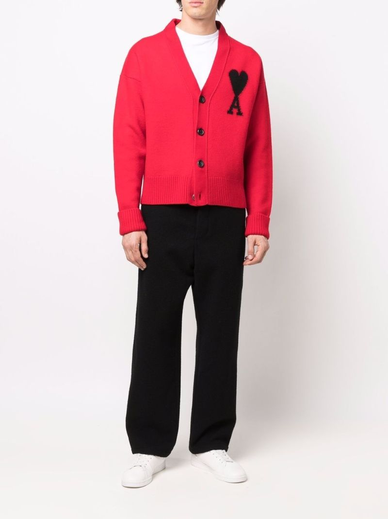 Red Ami De Coeur V-neck Cardigan
