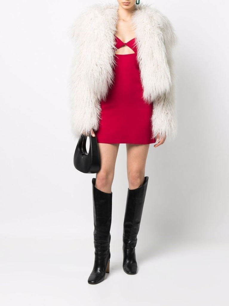 Red Cut-out Mini Dress