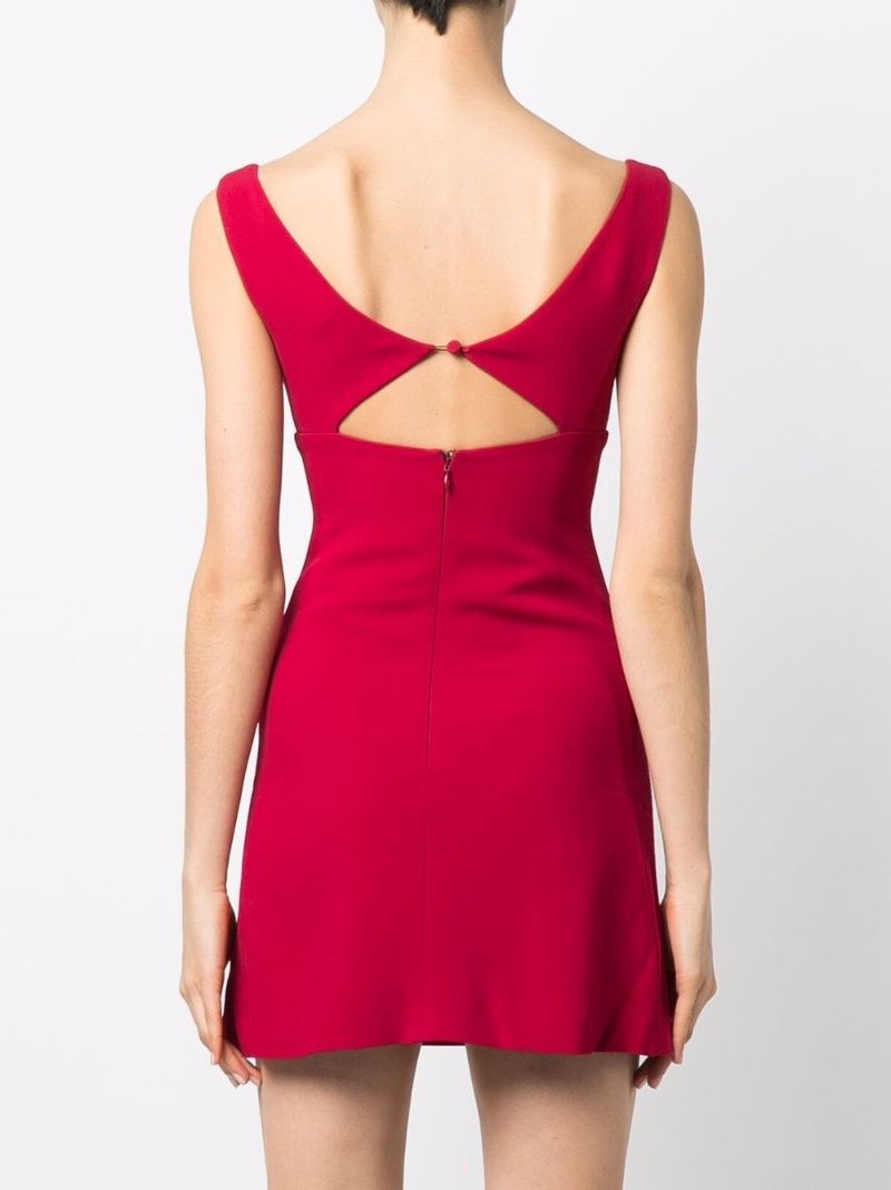 Red Cut-out Mini Dress