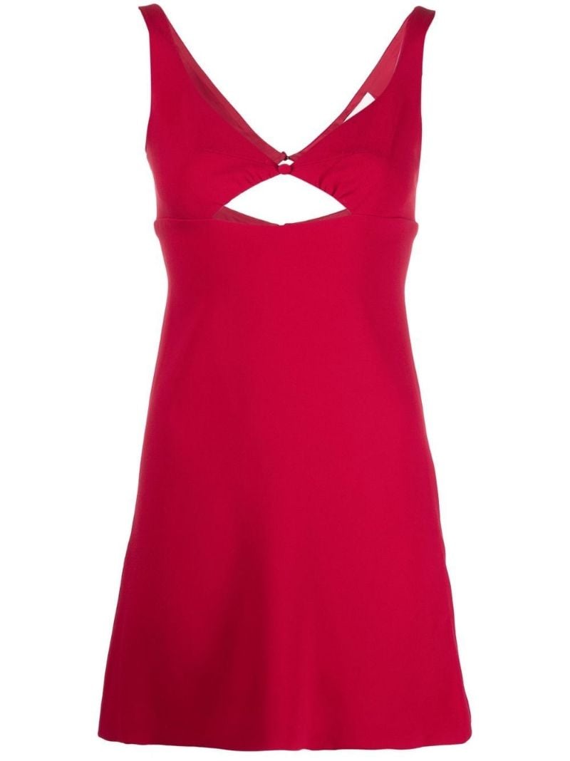 Red Cut-out Mini Dress