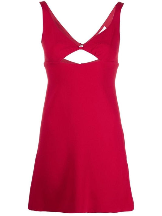 Red Cut-out Mini Dress