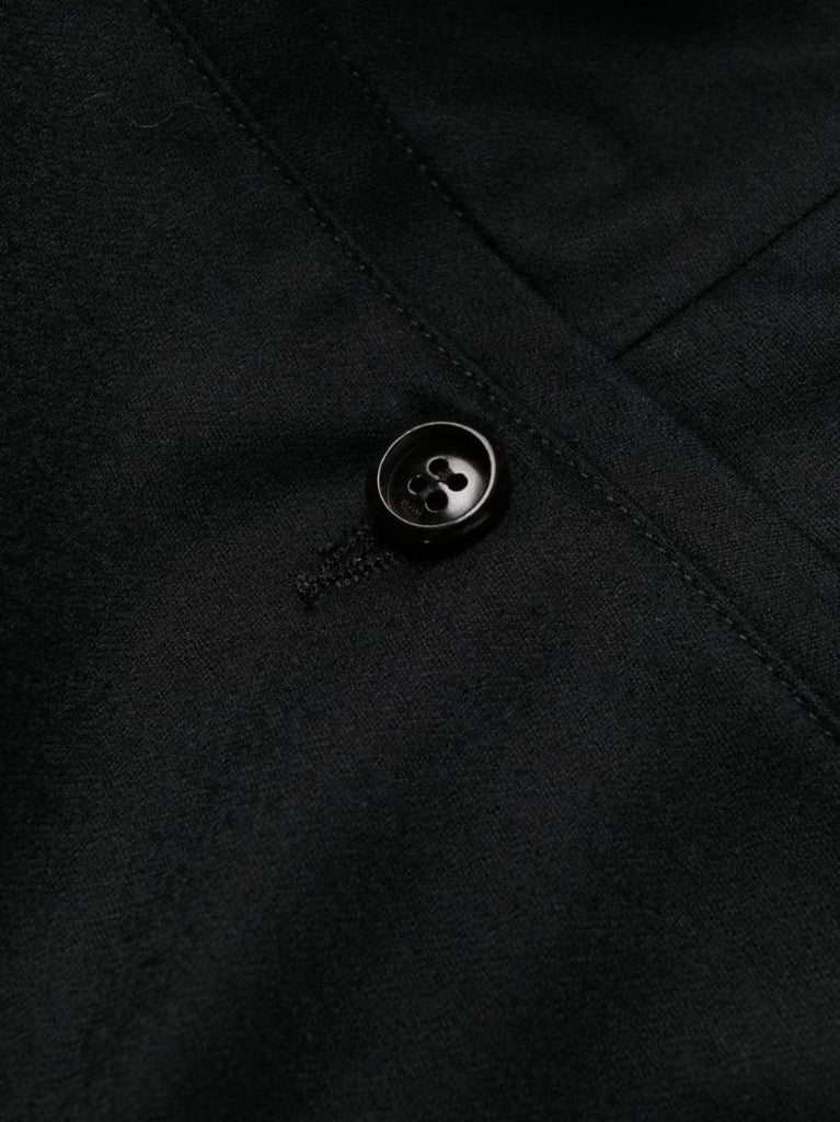 Black Cigarette Wool Trousers