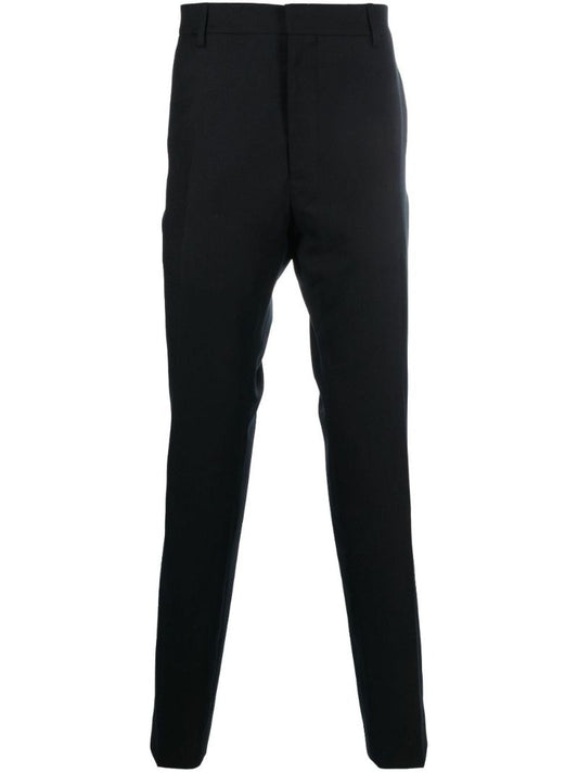Black Cigarette Wool Trousers