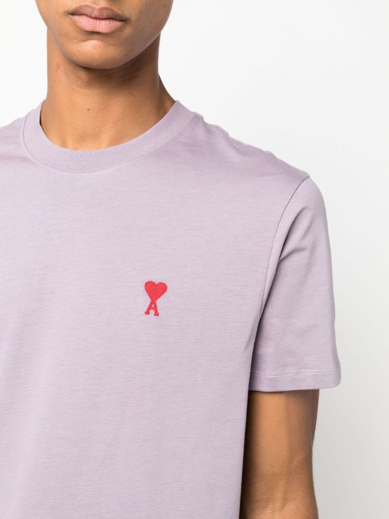 Purple Ami De Coeur Cotton T-shirt