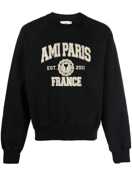 Black Logo Print Sweatshirt